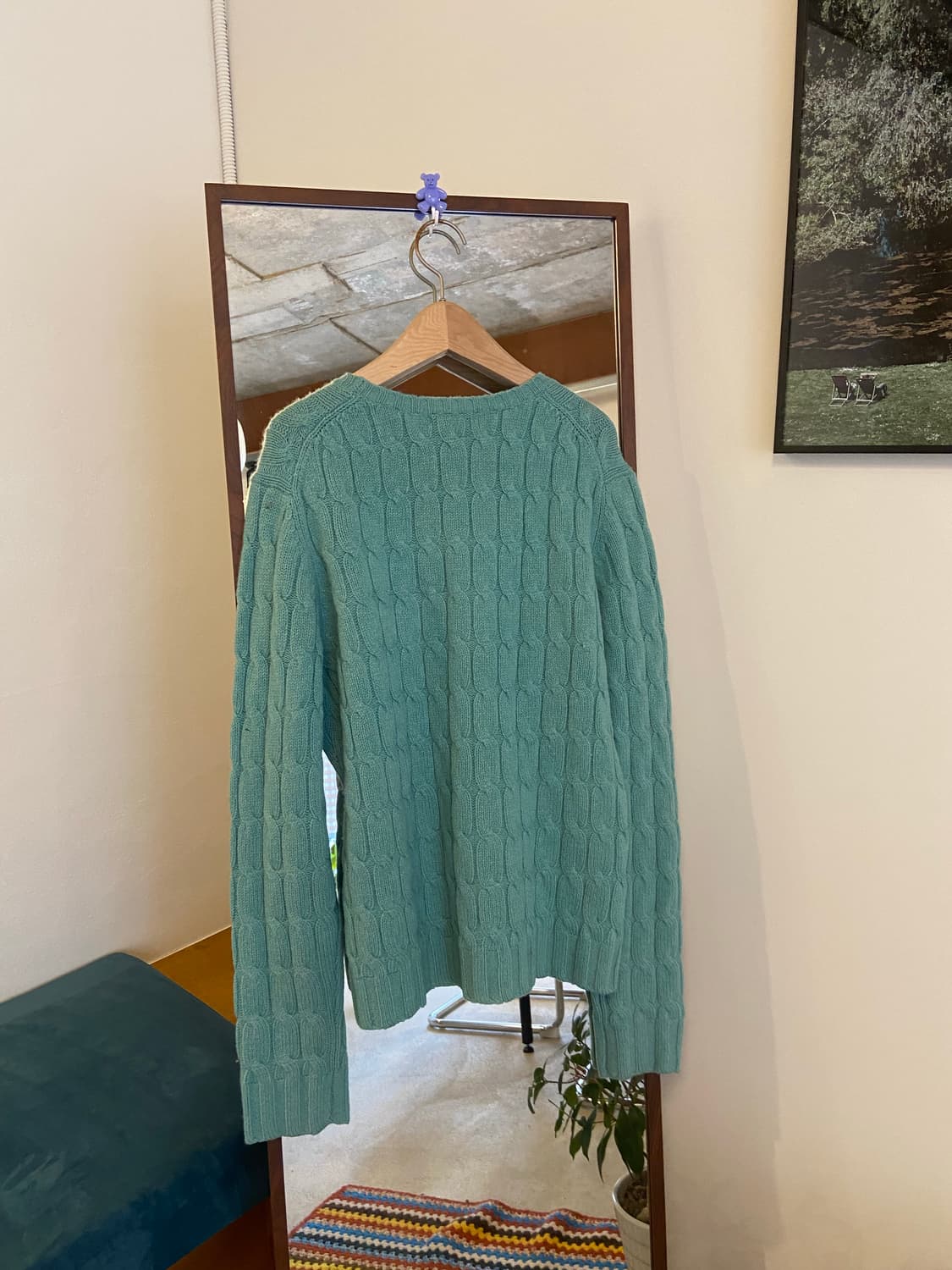 GAP 갭 케이블 니트 스웨터 민트 상품이미지4