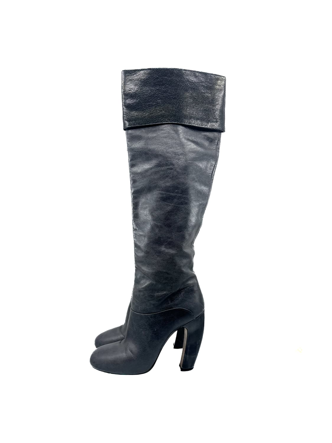 Miu Miu Fold-Over Knee High Boots/ 37 상품이미지1