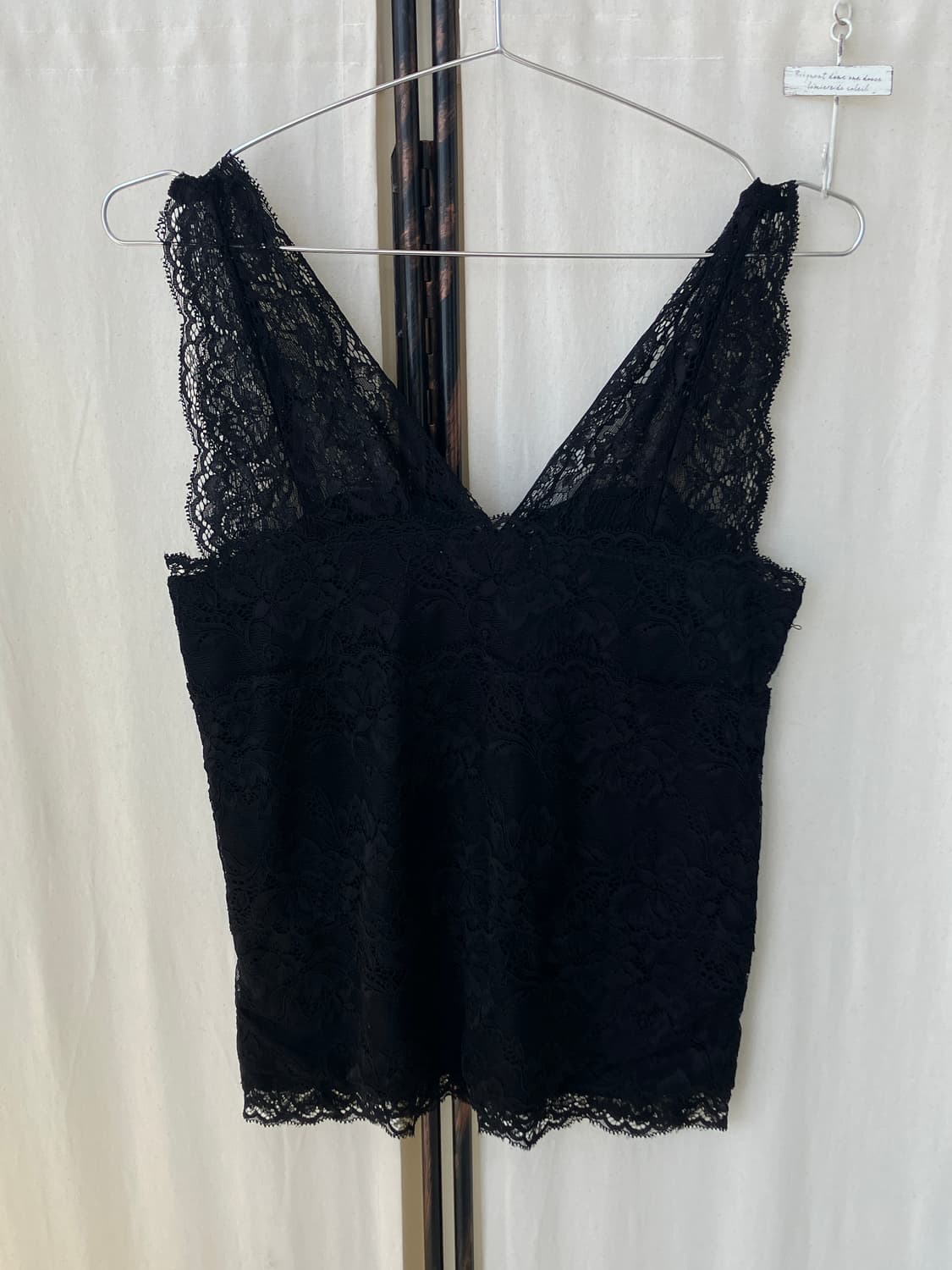 lace crochet padded sleeveless 상품이미지5