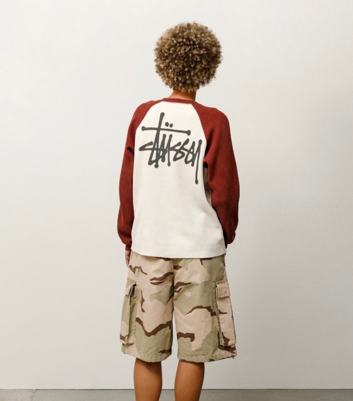 XL) Stussy Raglan Thermal 2 Tone 상품이미지3