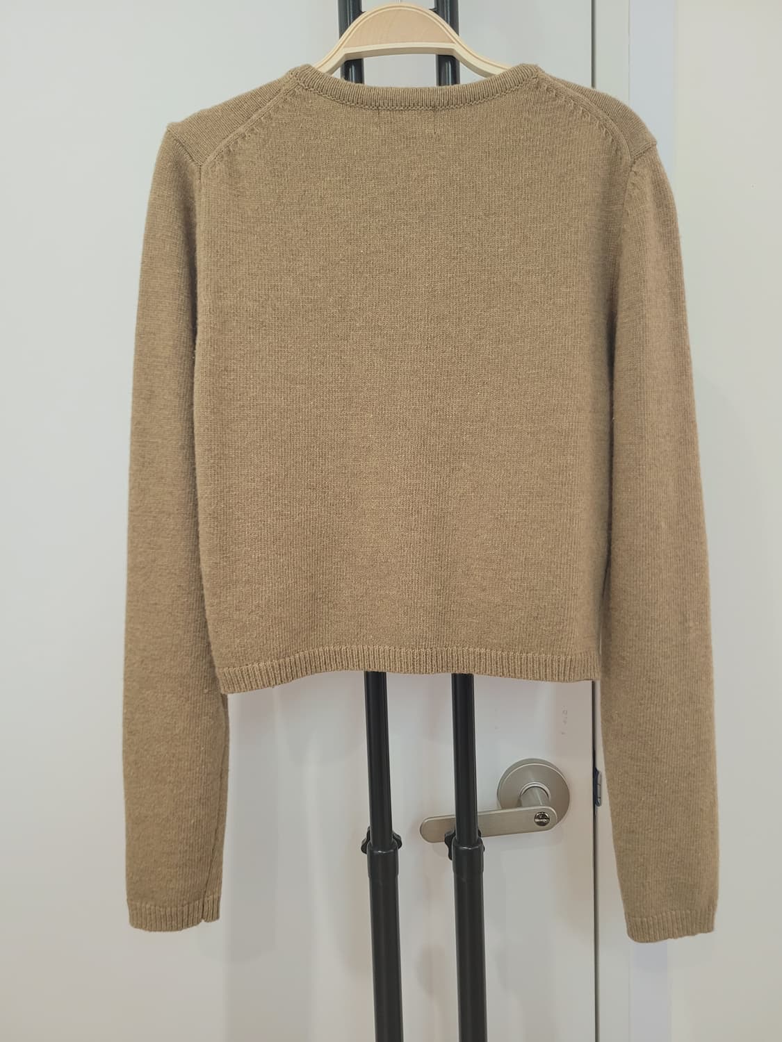 25FW 커버낫 우먼 울 블렌드 크롭 가디건 Olive S사이즈 상품이미지7