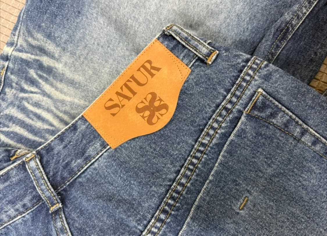 SATUR세터 가봉 데님 버뮤다 팬츠 상품이미지2