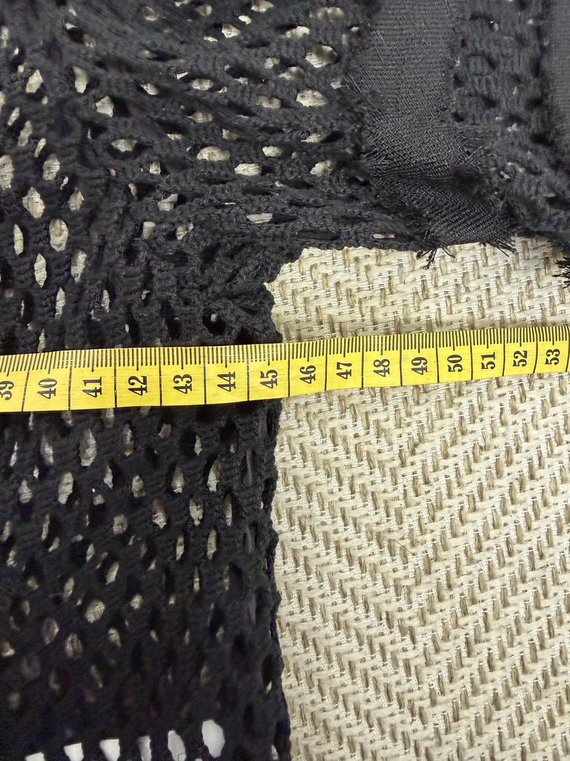 정품) 세컨플로어 한섬 블랙 망사 반팔 티셔츠 82 상품이미지9