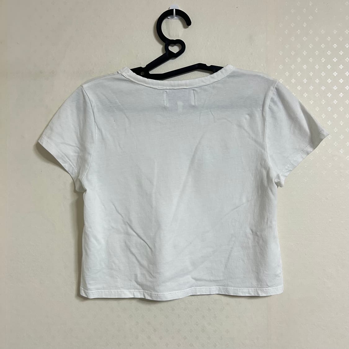 마뗑킴 크롭 반팔 티셔츠 화이트 M 상품이미지8
