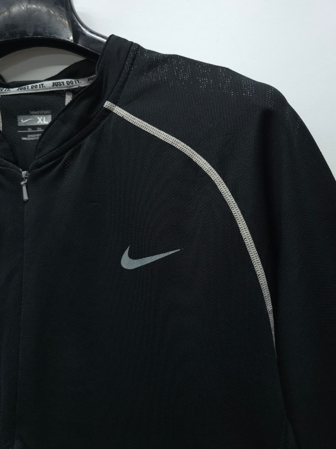 ​나이키 NikeFIT DRY 블랙 하프 집업 기능성 반팔 티셔츠 105 상품이미지3