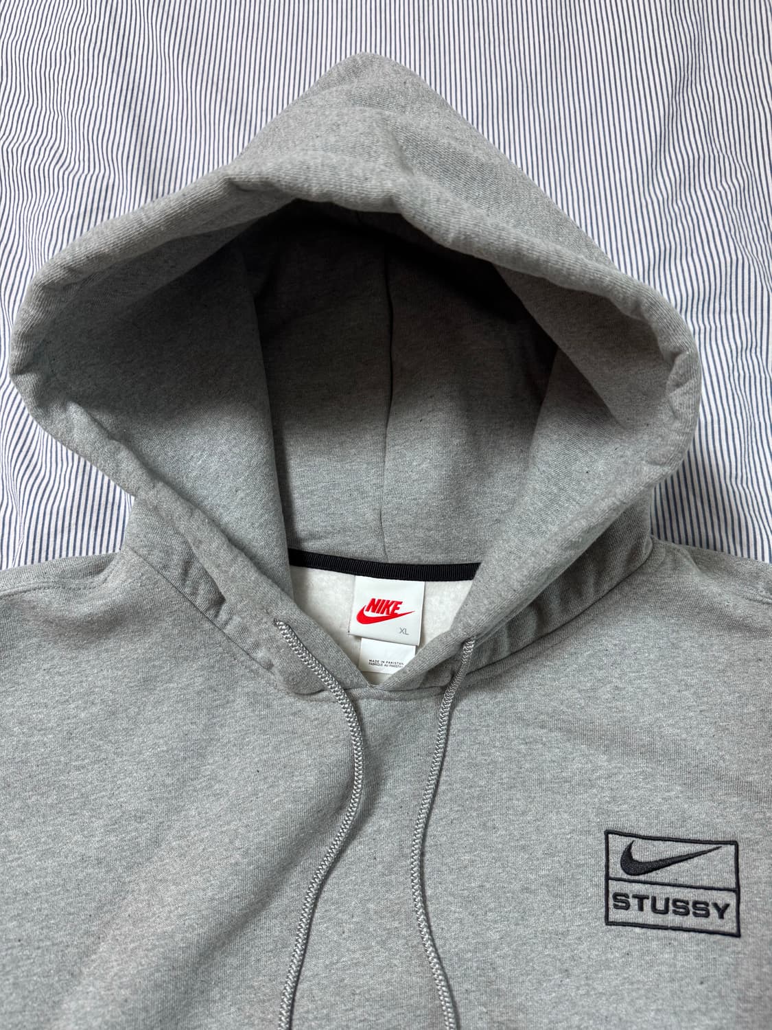 민트급) 나이키 x 스투시 나투시 NRG RA 풀오버 후드 다크 그레이  상품이미지6