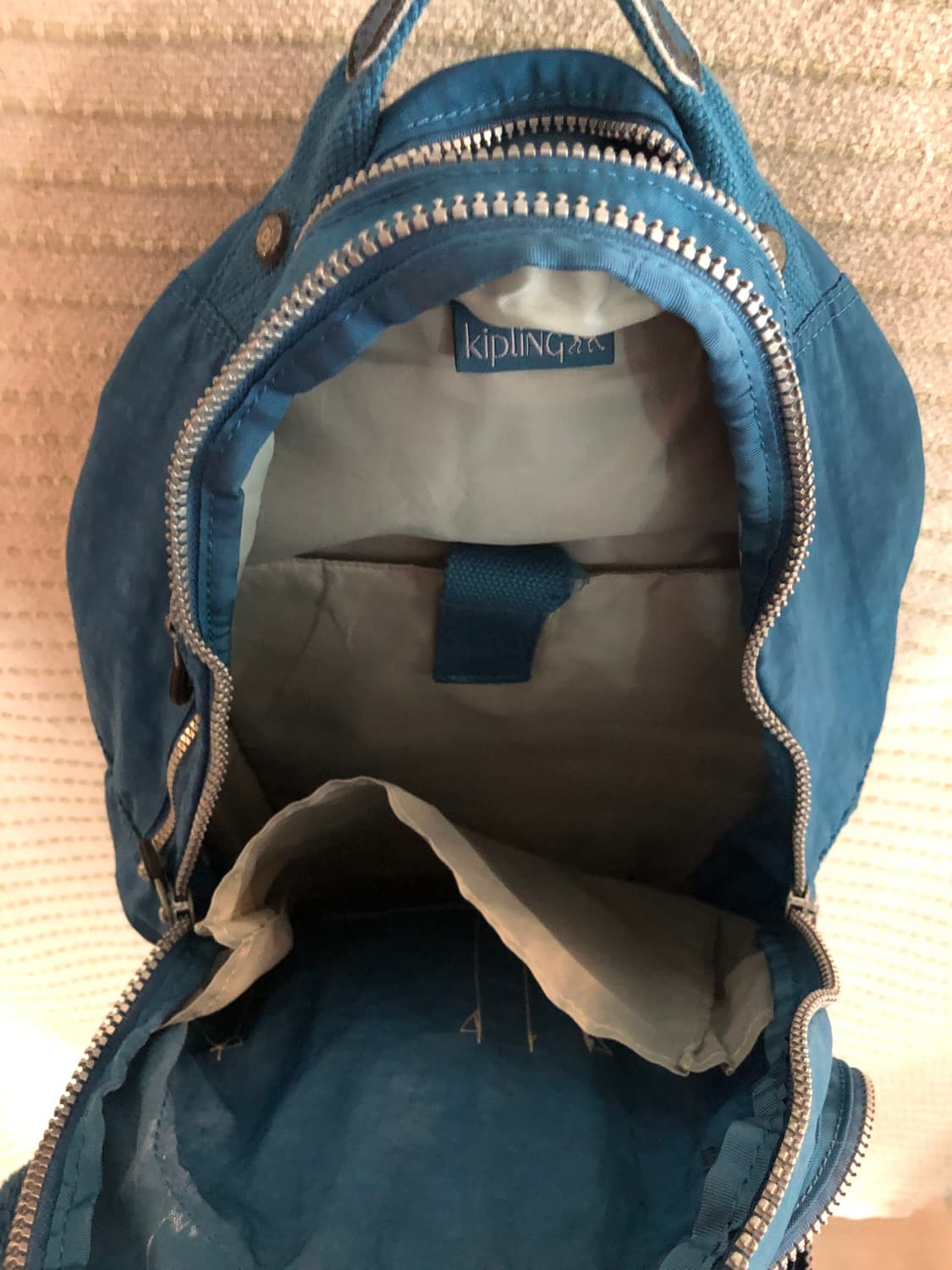 키플링 Y2K 나일론 블루 백팩 노트북 가방 상품이미지4