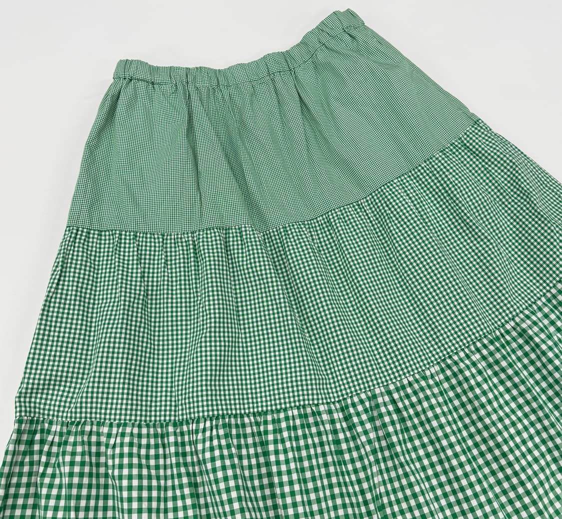 Beams boy multi gingham tiered skirt 상품이미지4