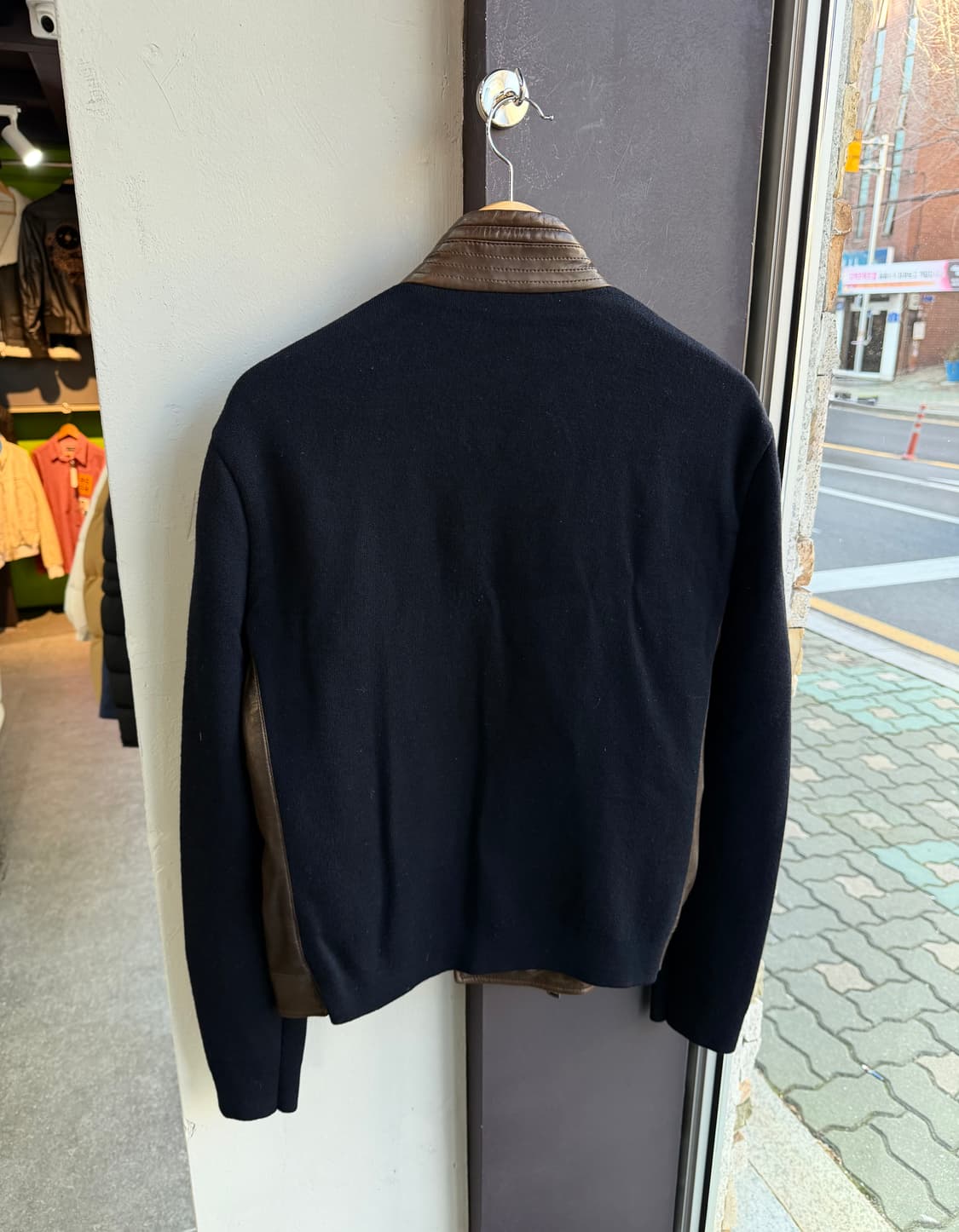 L/ 폴로 랄프로렌 블랙라벨 램스킨 라이더 블루종 자켓 상품이미지9