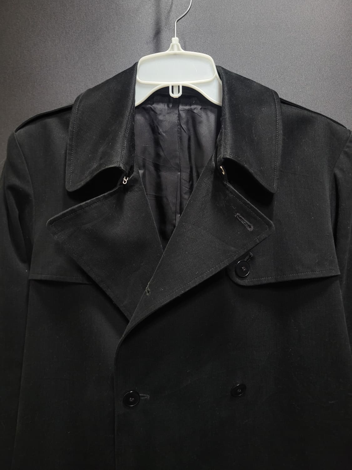 Agnes b 아네스베 블랙 벨티드 코트  상품이미지2