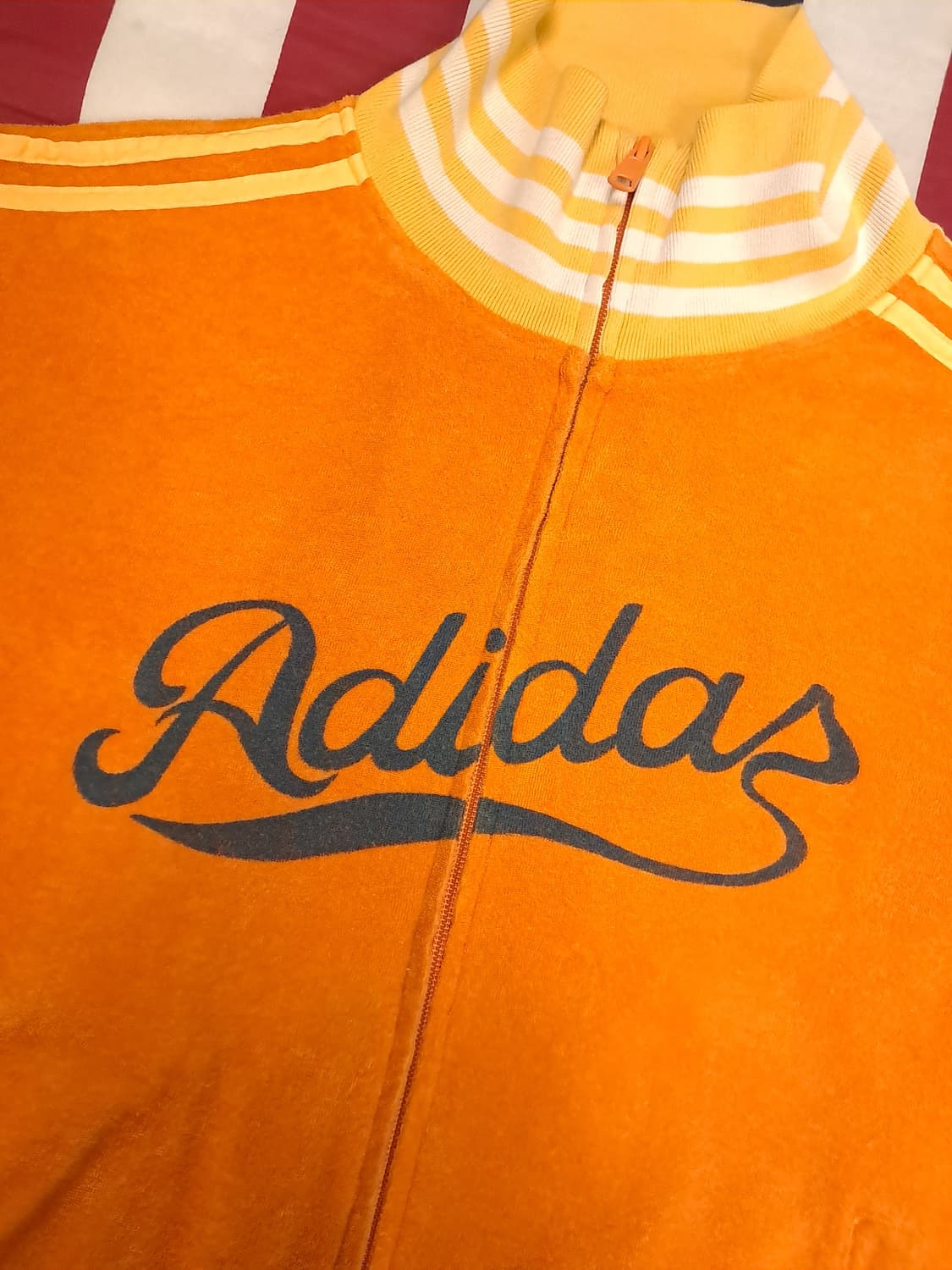 특A 오리지날 일본판 아디다스 오렌지 벨뱃 트렉탑져지  상품이미지3