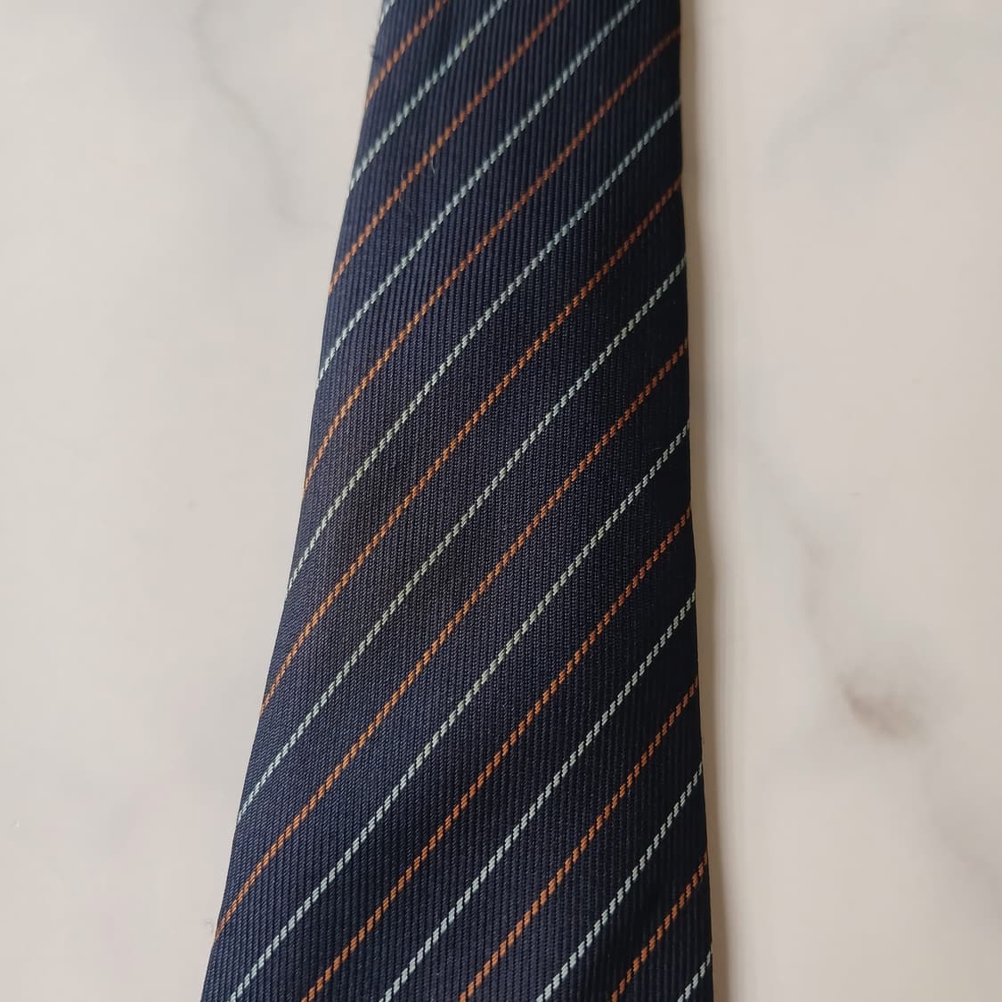 아쿠아스큐텀 넥타이 네이비 스트라이프 9CM A등급 A19774 상품이미지9