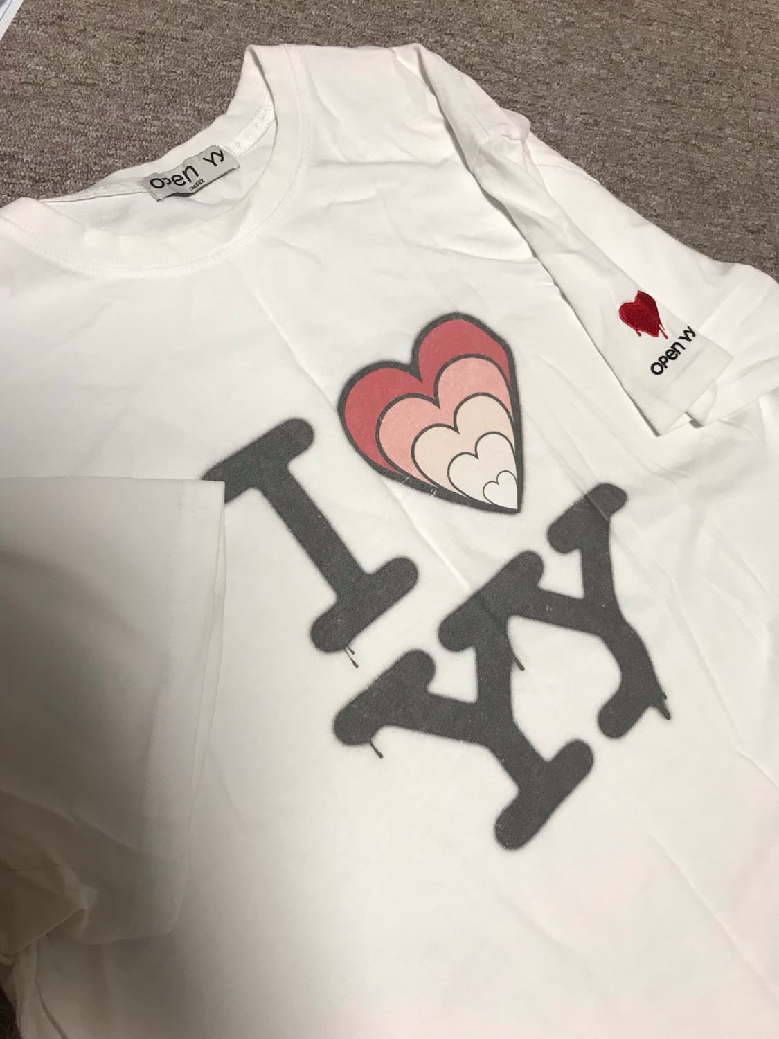 Open yy I ♥ YY 반팔  상품이미지1