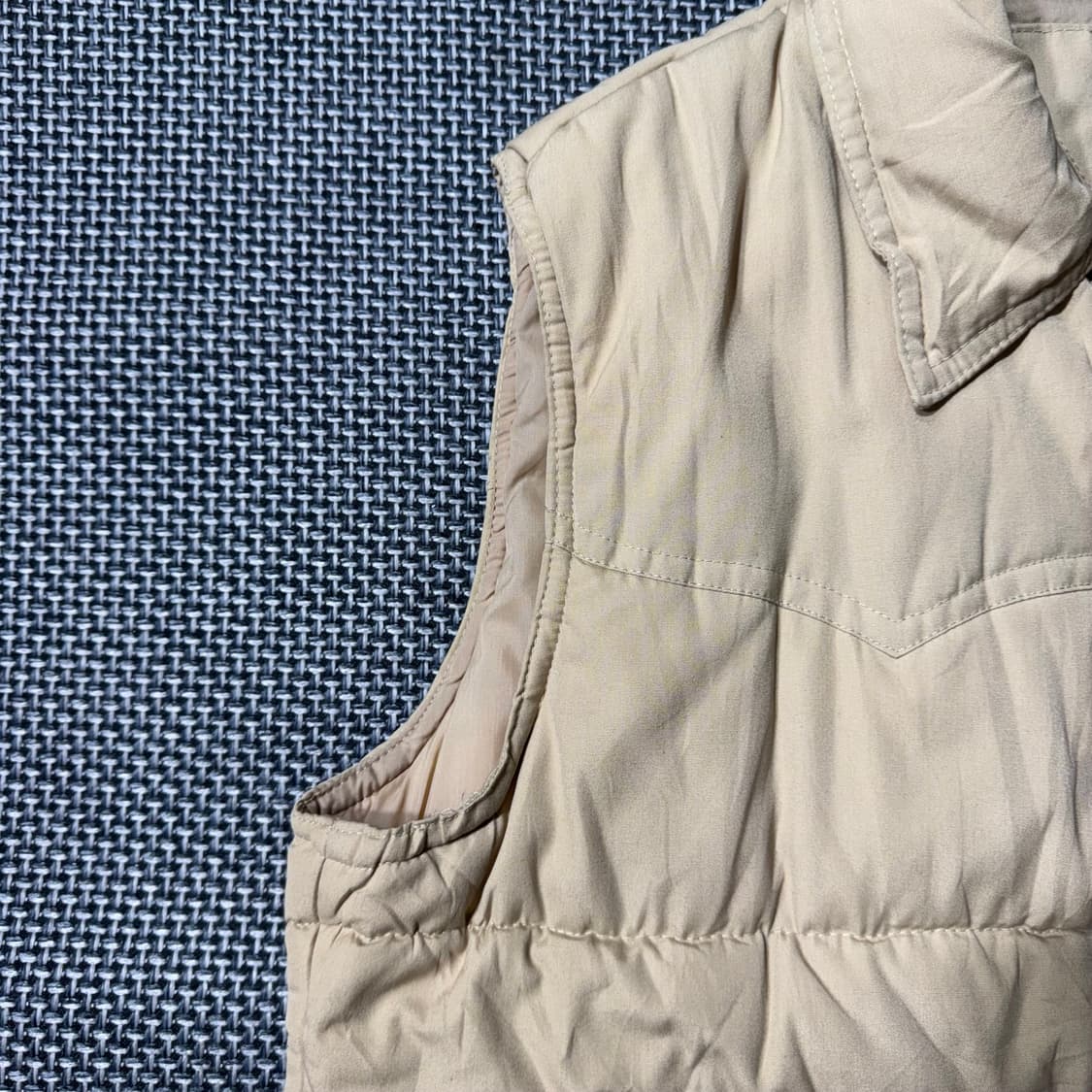 빈티지 마운틴 패딩 베스트 베이지 ( M/OLD-8272 ) 상품이미지5