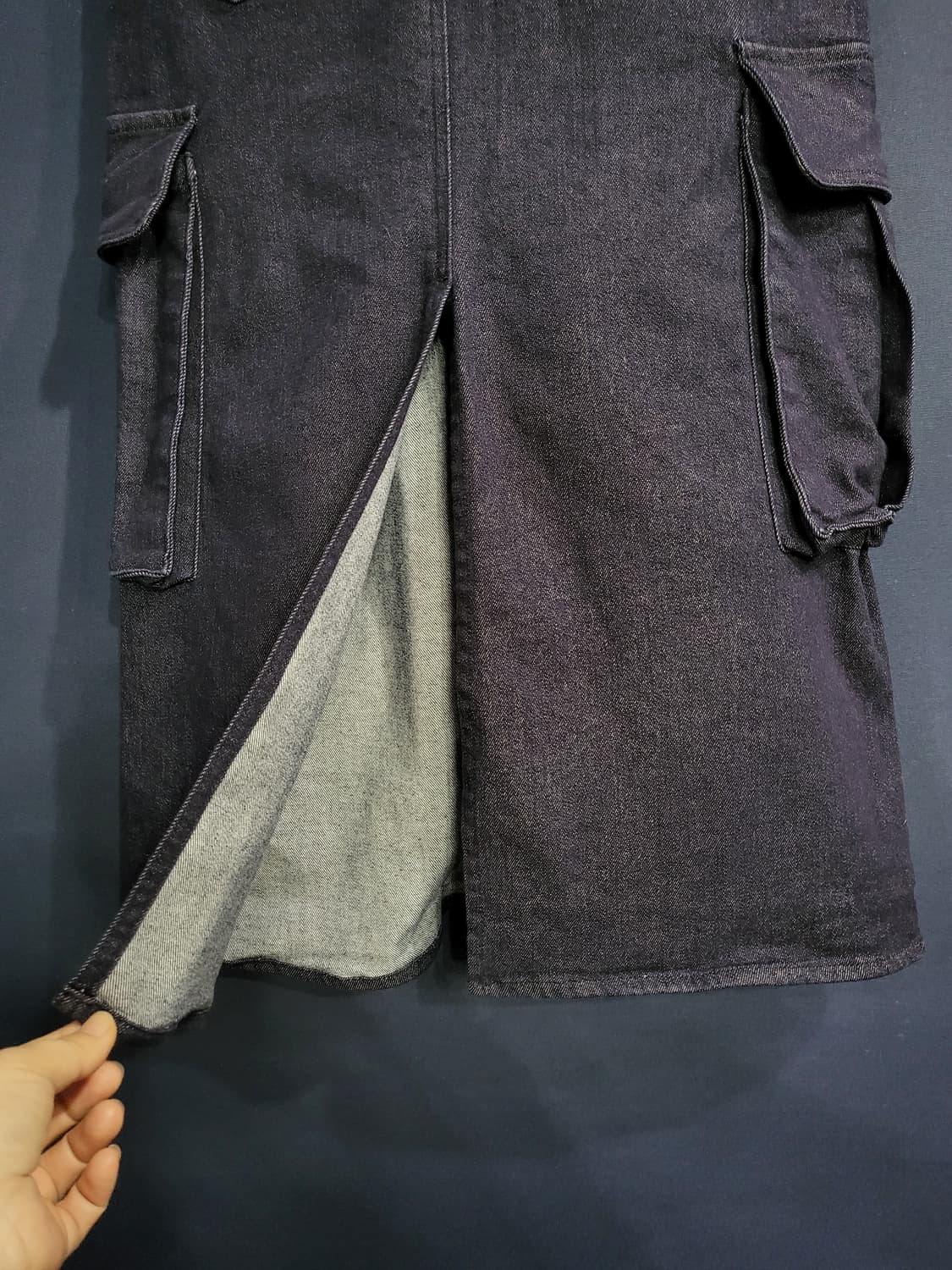 맥우드건 카고 데님스커트 상품이미지5