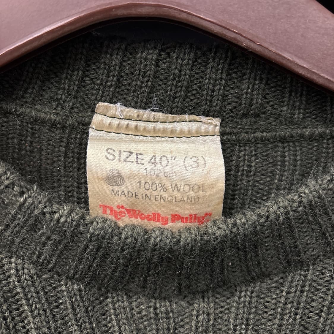 코만도 밀리터리 퓨어울 니트 스웨터 잉글랜드 생산 N313 상품이미지7