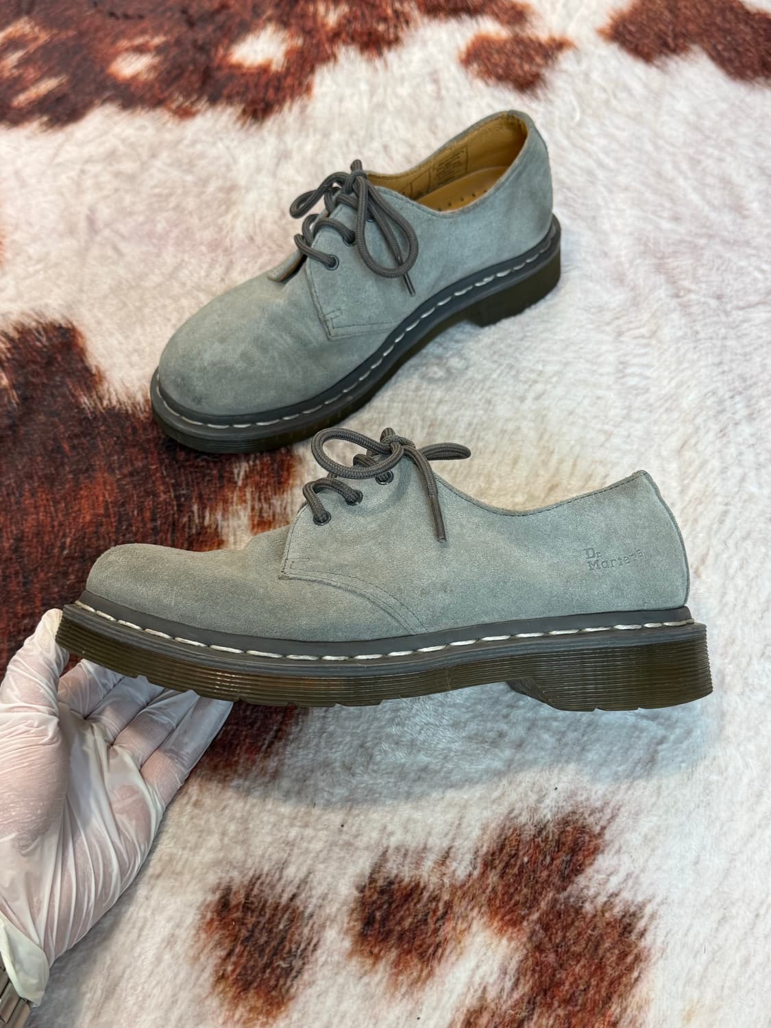 Dr. Martens 닥터마틴 1461 3홀 스웨이드그레이 37(235) 상품이미지2