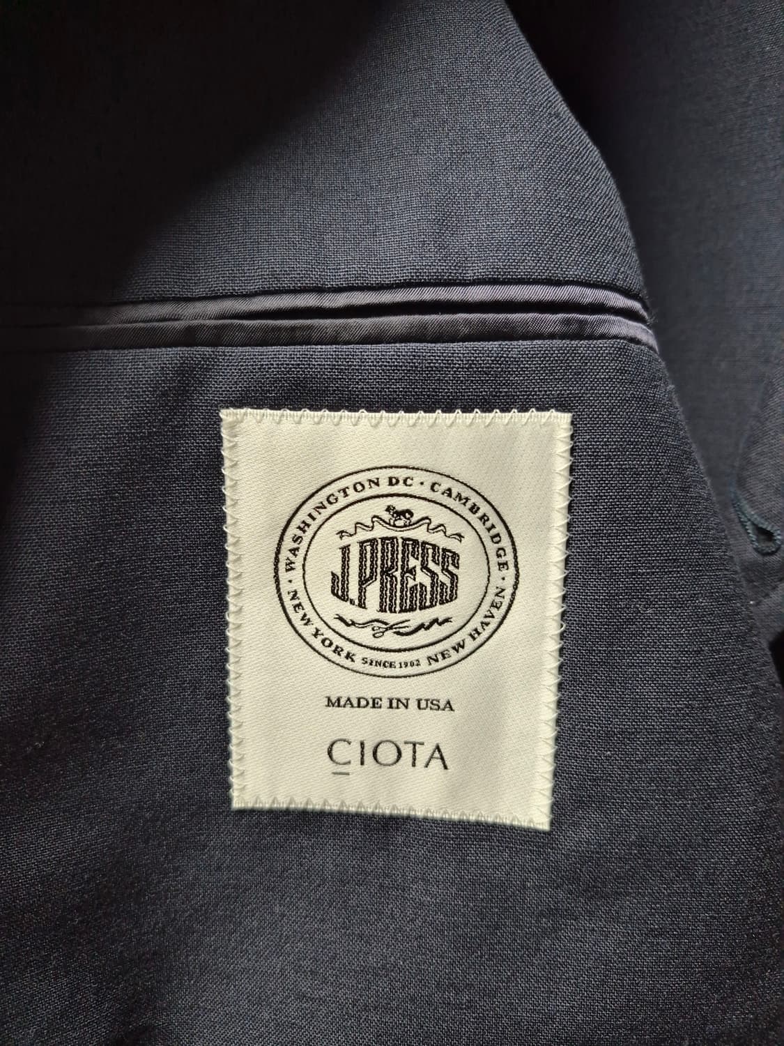 [42] CIOTA J.PRESS 시오타 제이프레스 3B 금장 블레이저 상품이미지10