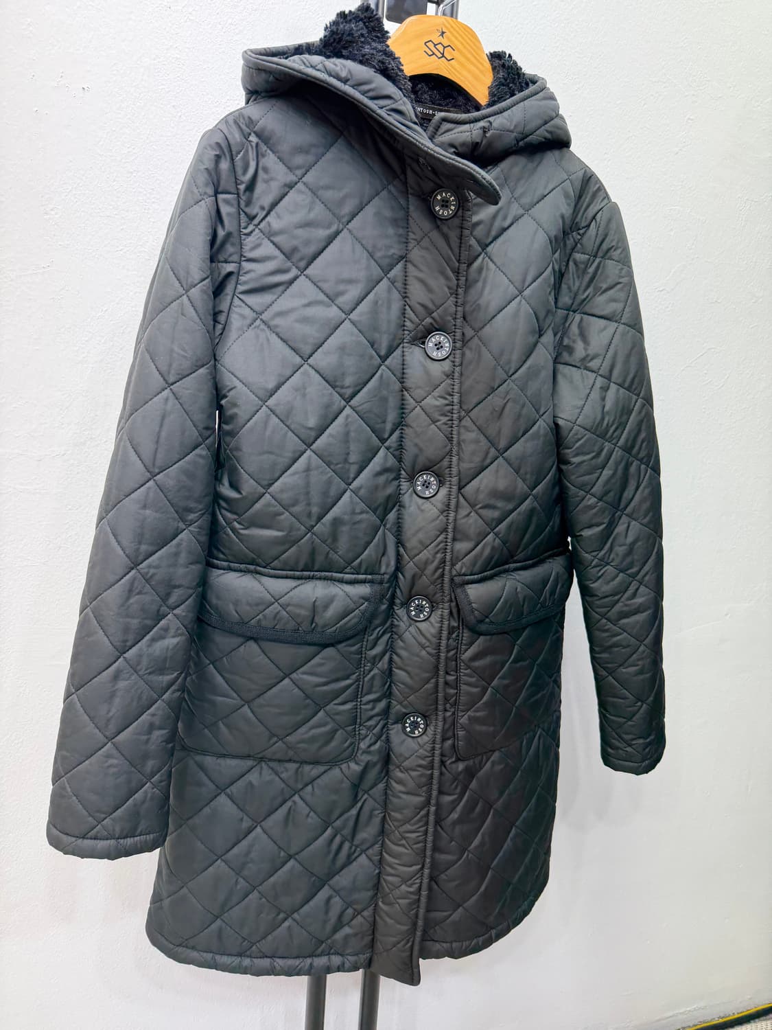 정품) 맥킨토시 블랙 퀼팅 패딩 55 상품이미지2