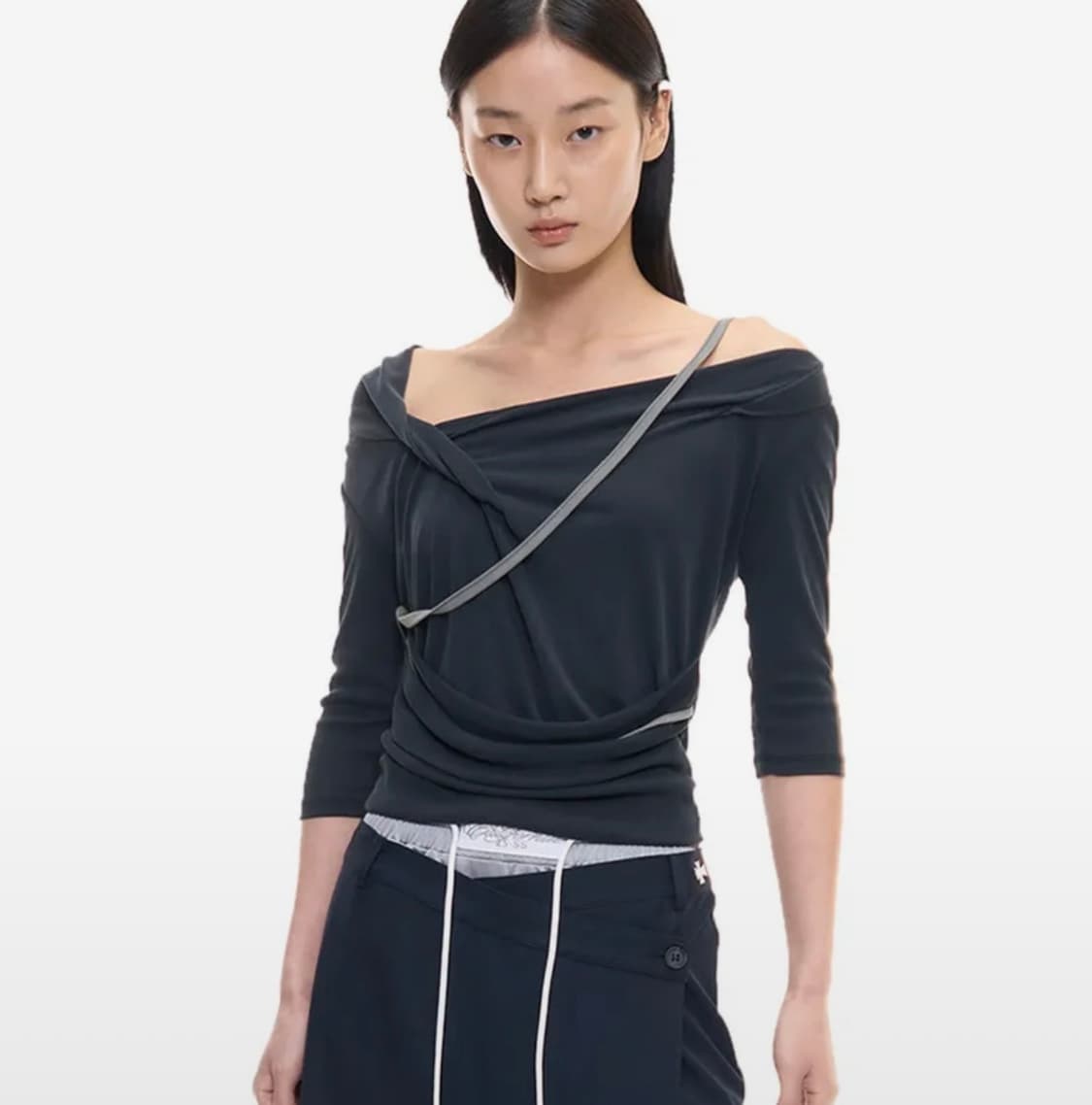 2000아카이브스 세레티 드레이프 탑 상품이미지1