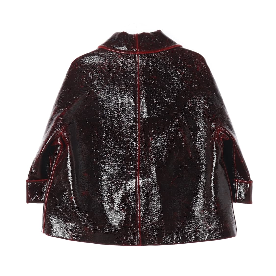 (새상품) 미우미우 크랙 페이크 레더 재킷 셋업 상품이미지3