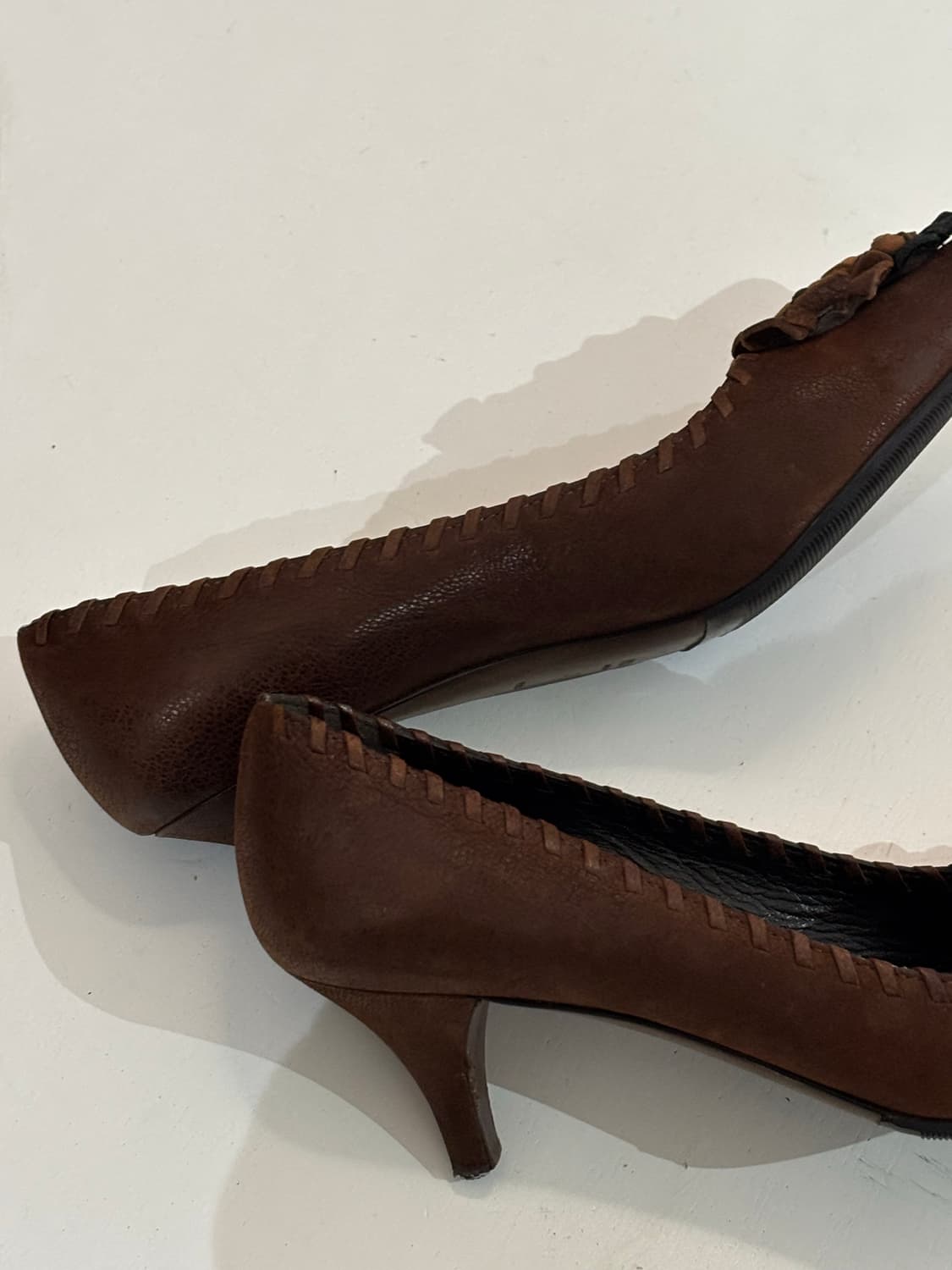 Flower Suede Pumps (37)  • PRADA 상품이미지5