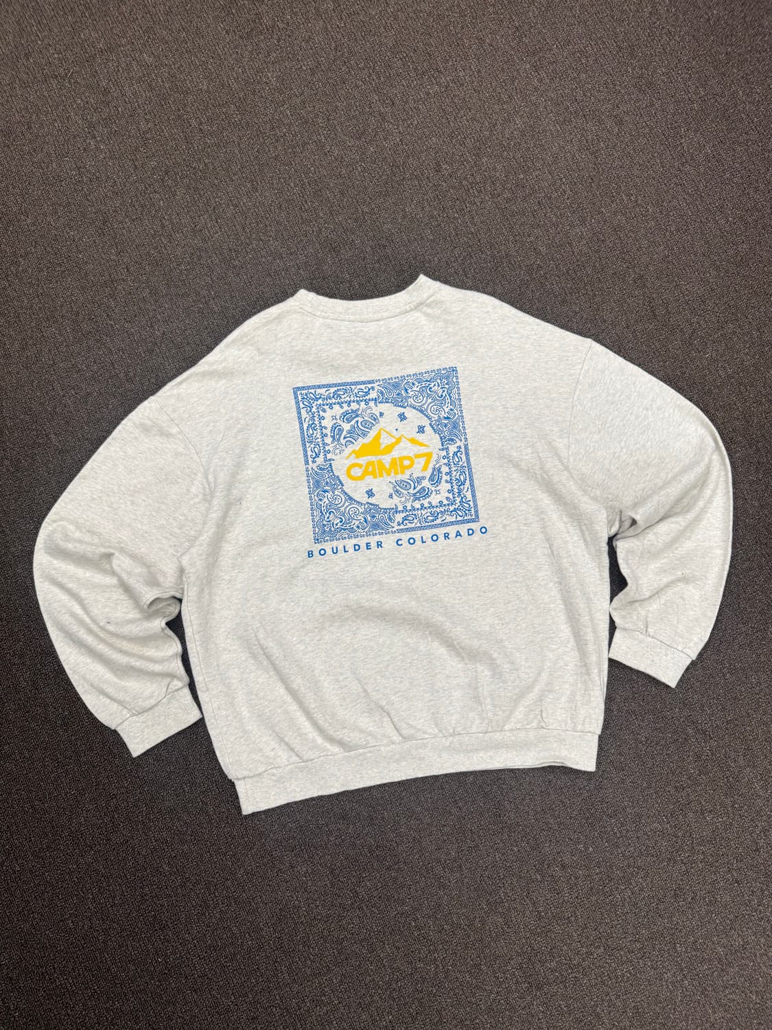 M)Camp7 빈티지 프린팅 스웻셔츠 상품이미지4