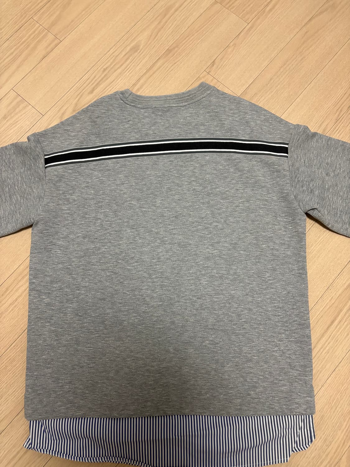 지오송지오 반팔 멜란지그레이 오버핏 반팔 상품이미지4