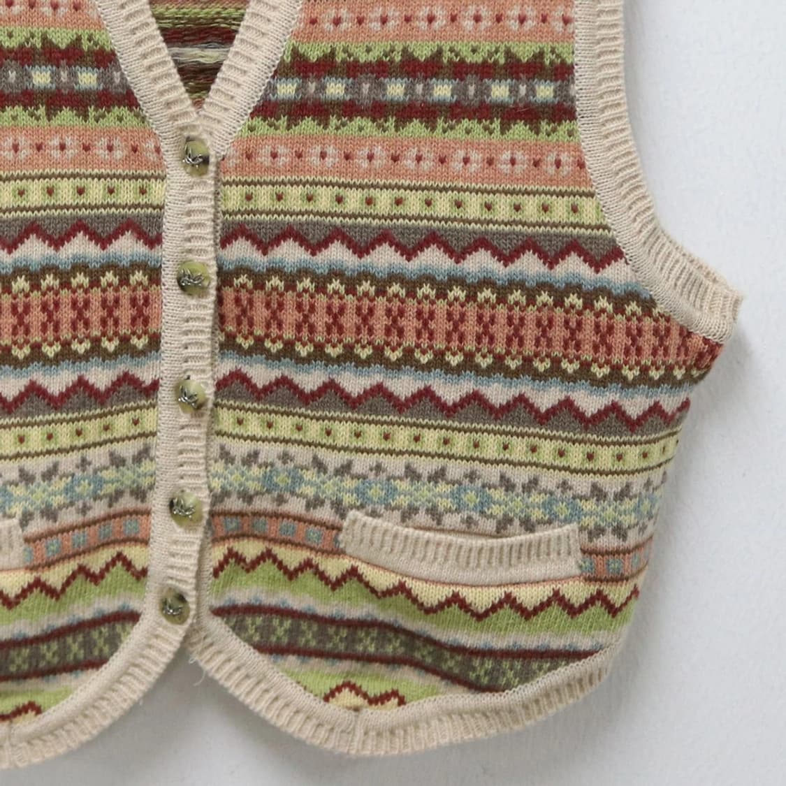 MELROSE 에스닉 울 앙고라 혼방 니트베스트 62300 상품이미지3