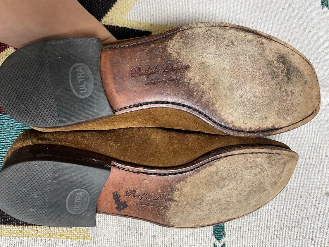 폴로 랄프로렌 퍼플라벨 스웨이드 로퍼(9D) 상품이미지7