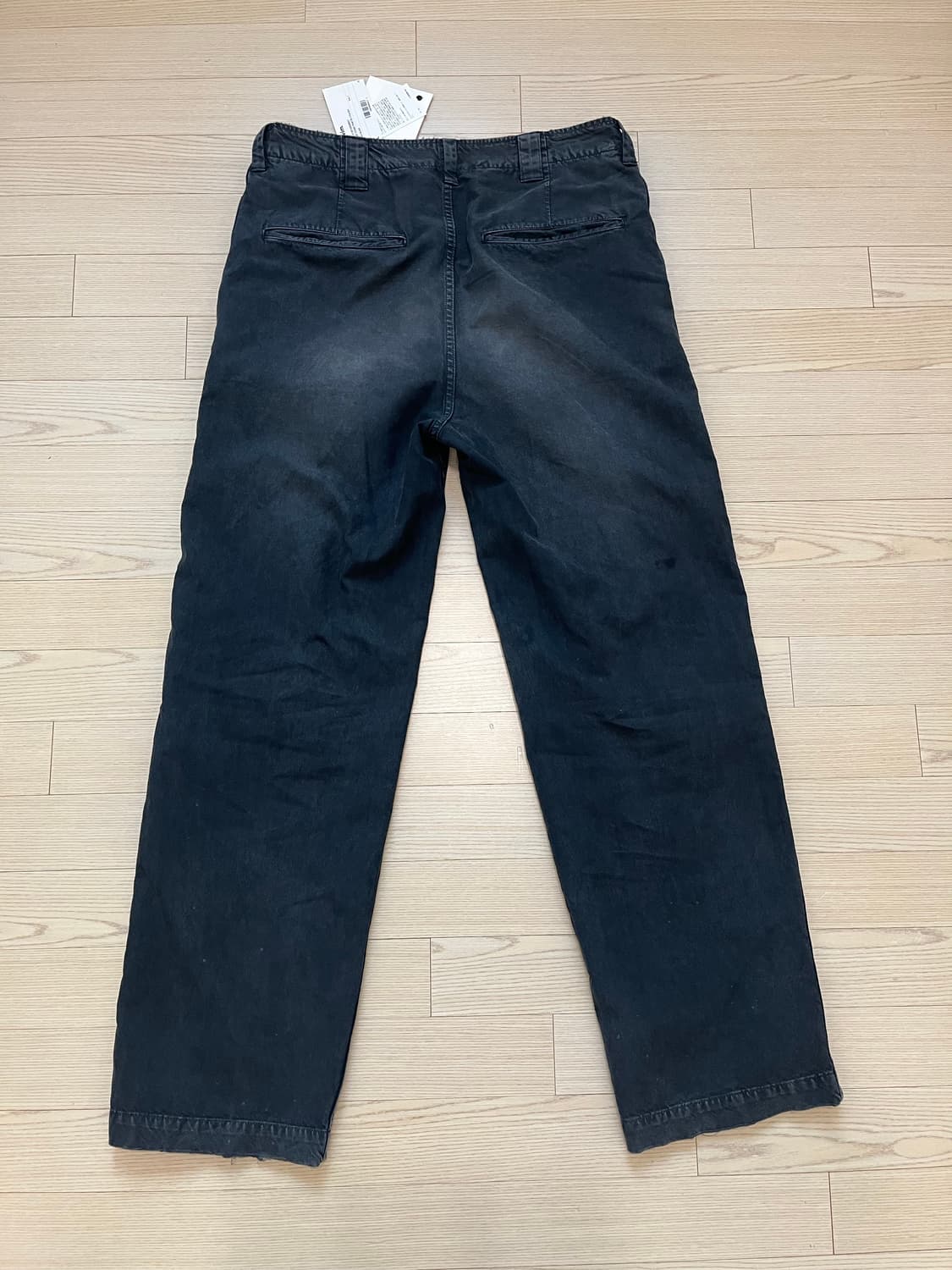 비즈빔 와이드 치노 크래쉬 블랙 3사이즈 판매 상품이미지2