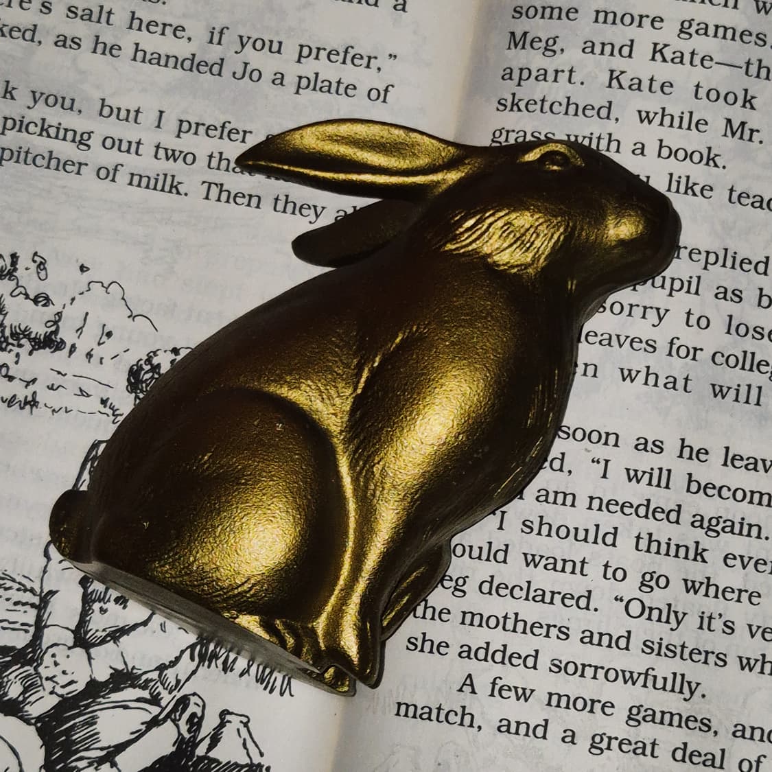 80s 엔틱 주물 토끼 가족 오브제 세트 상품이미지10