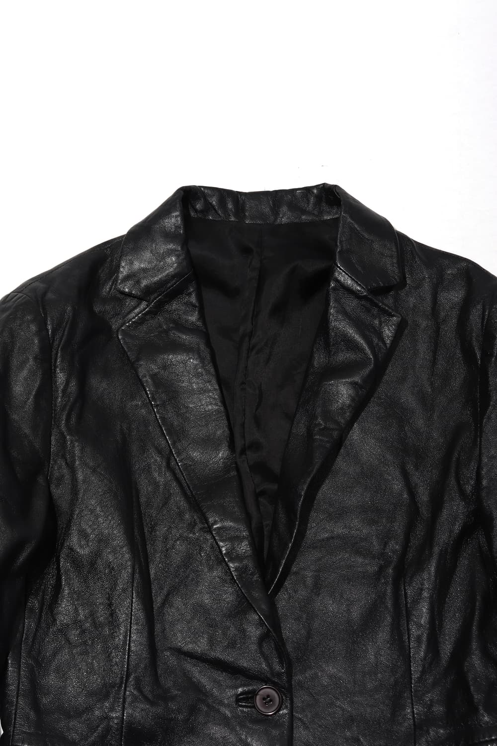 VINTAGE LEATHER 투버튼 숏 램스킨 재킷 women Free 상품이미지3