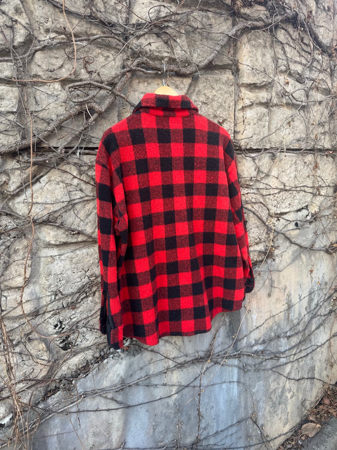 70s k-mart 케이마트 빈티지 플란넬 버팔로 체크 셔츠 상품이미지4