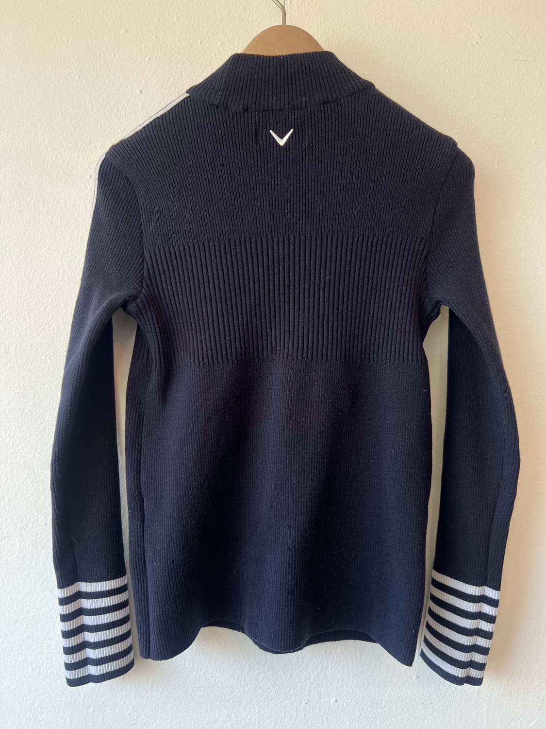 캘러웨이 여성 네이비 골지울니트 하프터틀넥니트 상품이미지3