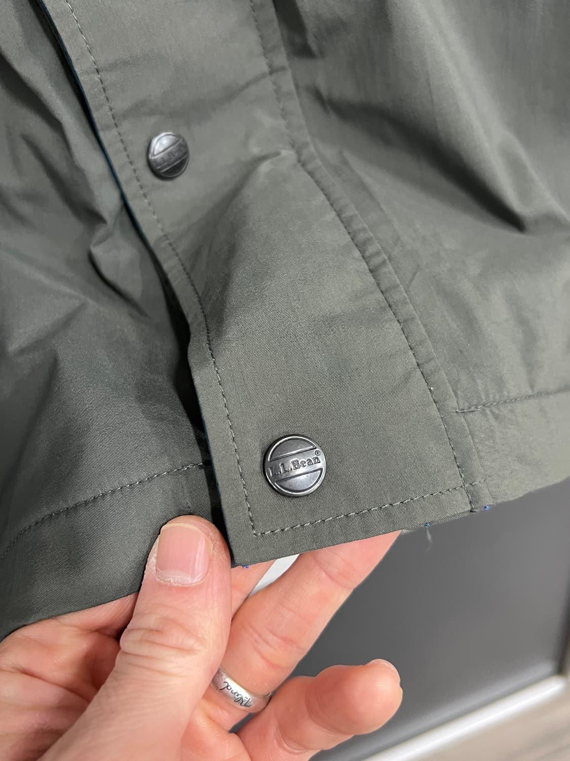 90s LL Bean 엘엘빈 고어텍스 카키 바람막이 상품이미지4