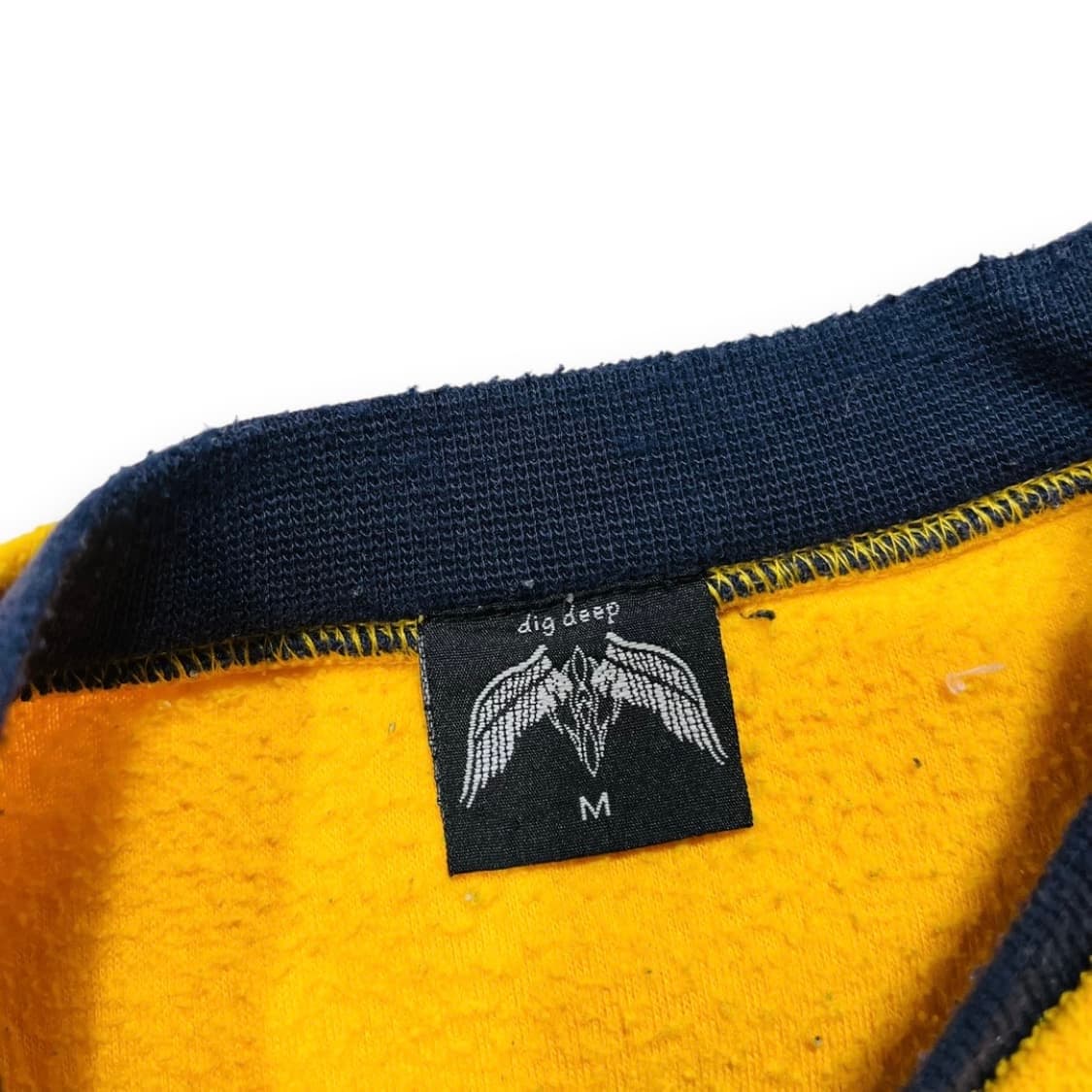 펑크 디그 딥 크로스 윙 트라이벌 후리스 노랑 맨투맨 상품이미지5