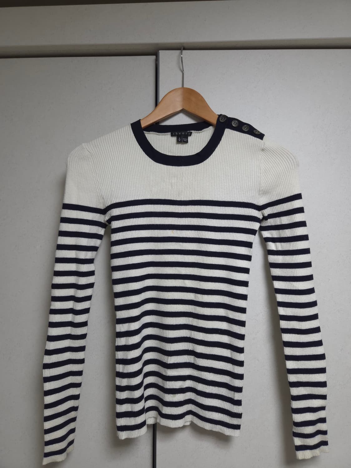 띠어리 theory 스트라이프 골지 니트 상품이미지1