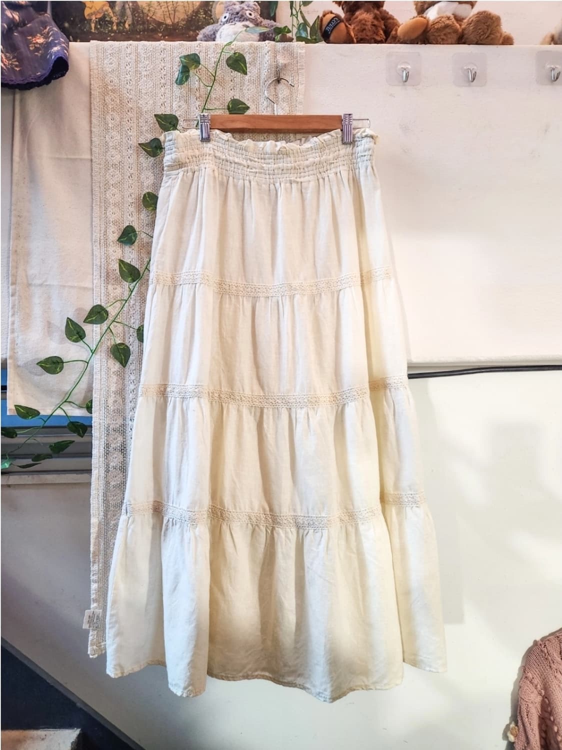 빈티지 어스뮤직 크로쉐 롱스커트 상품이미지5