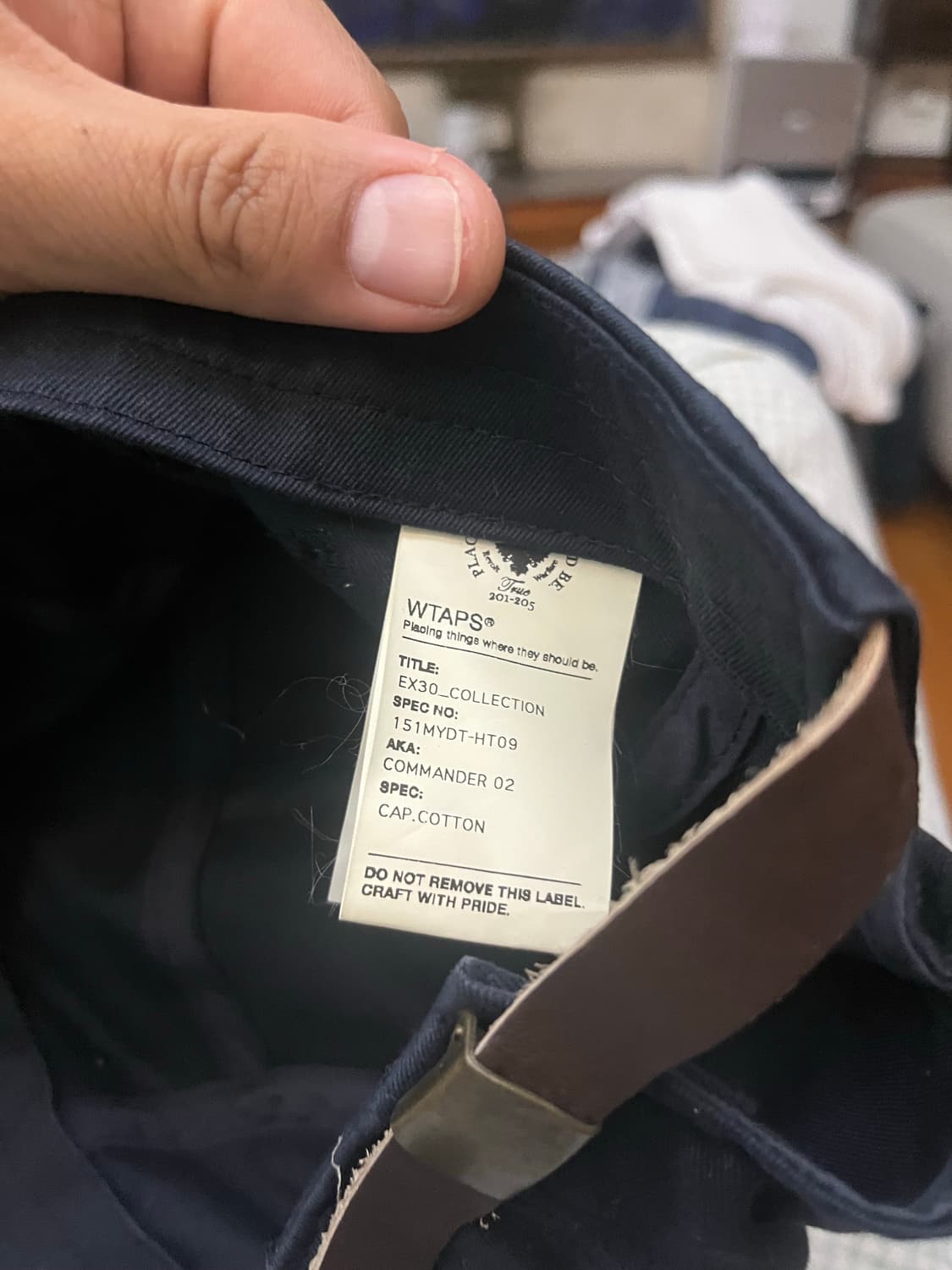 더블탭스 캡 네이비 상품이미지4