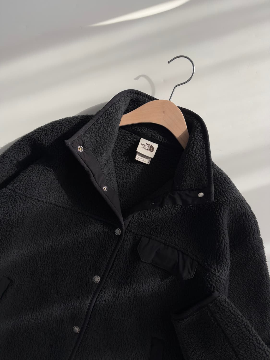 TheNorthFace 노스페이스 블랙컬러 버튼 후리스 자켓 상품이미지2