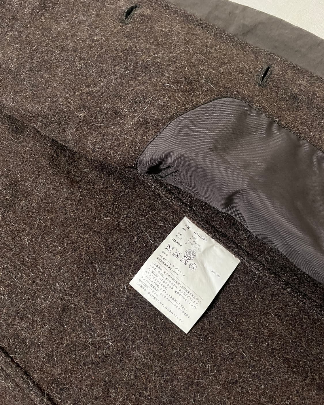 꼼데가르송 옴므 인사이드아웃 코트 comme des garcons  상품이미지7