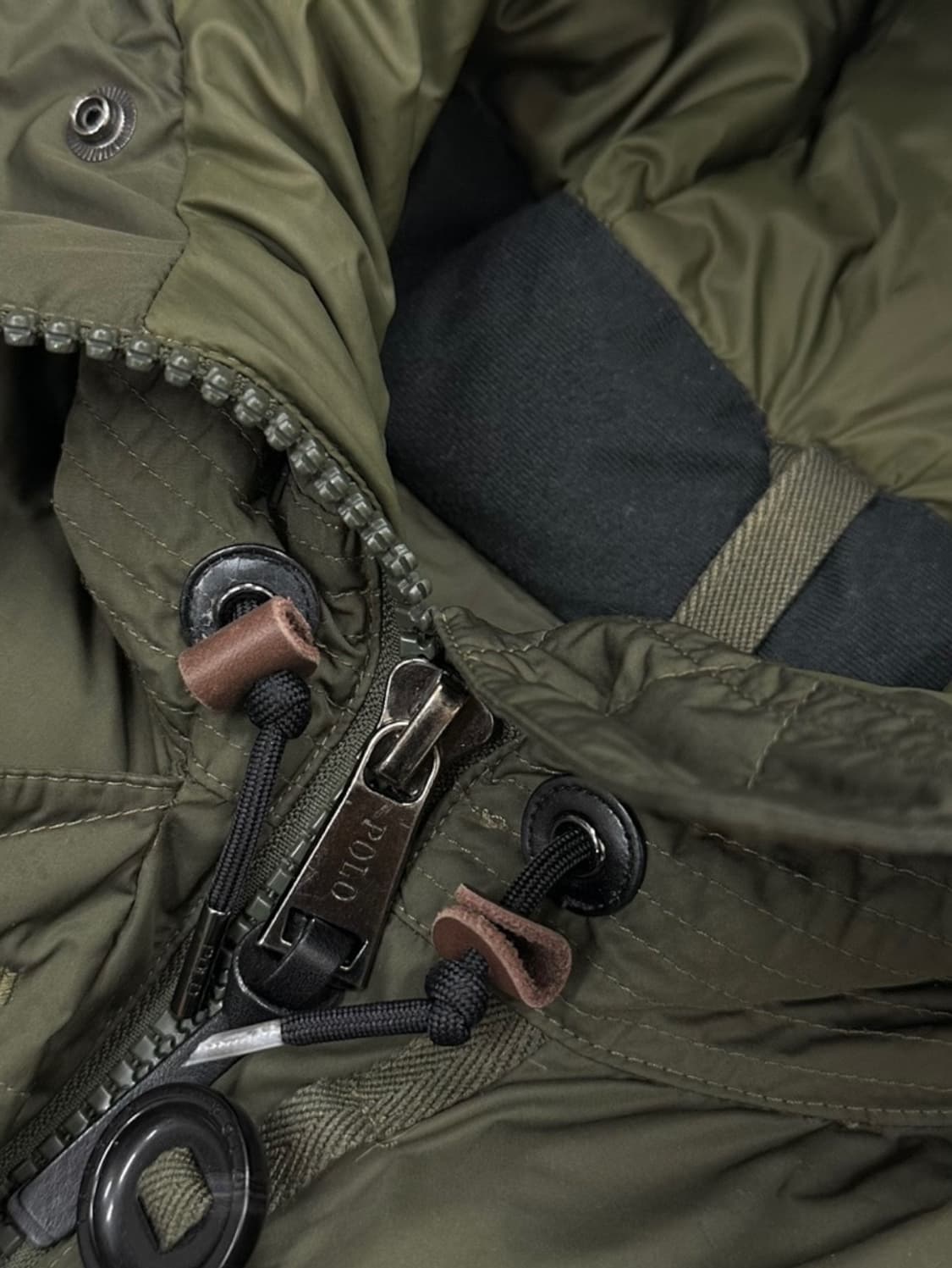 폴로 덕다운 패딩 카키 (공용XS) 상품이미지3