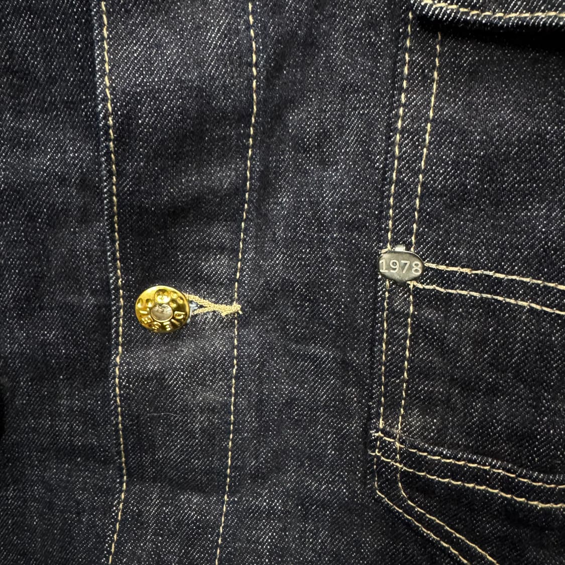 디젤 생지 데님 트러커자켓 후면 레더 패치 포인트 인디고 빈티지 상품이미지5