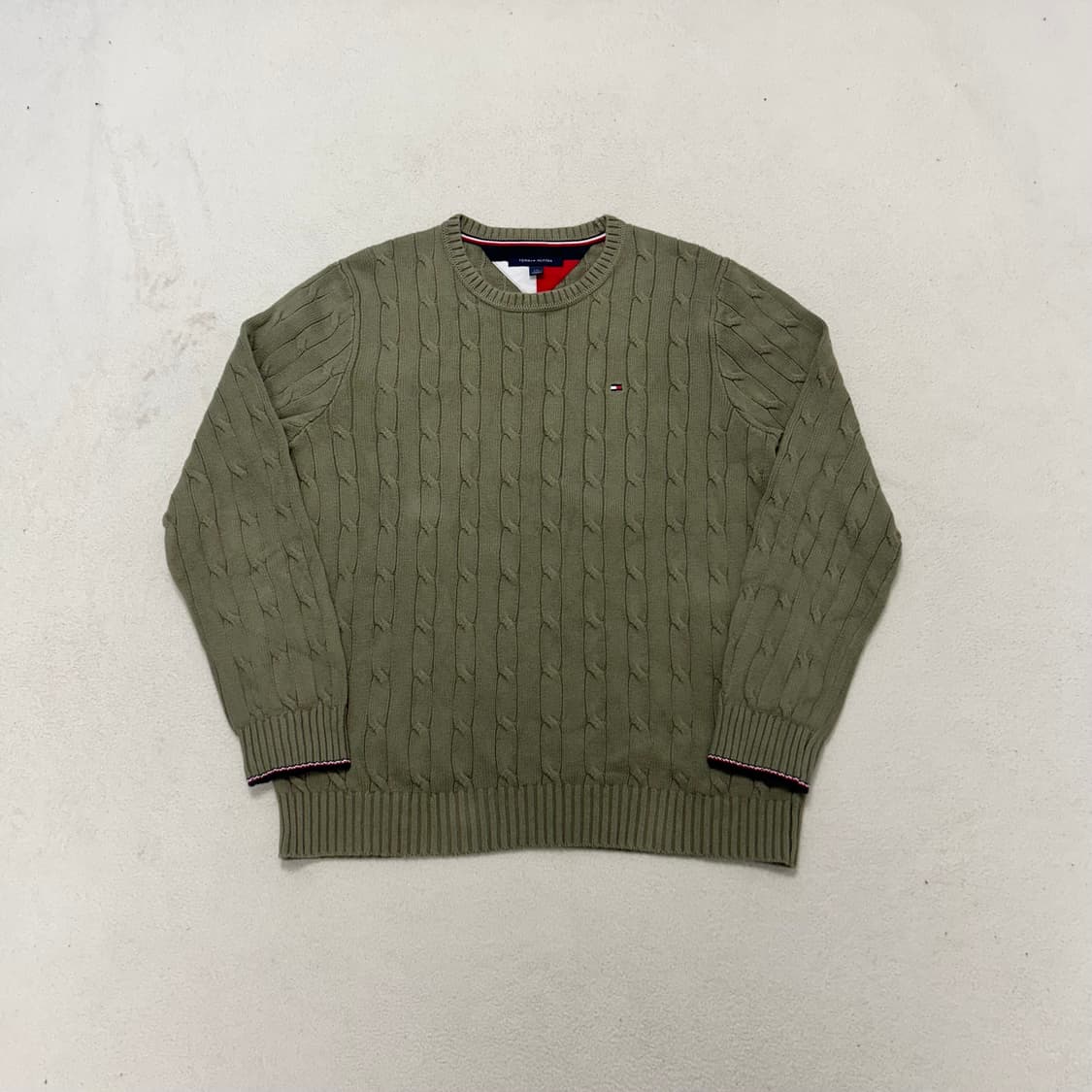 Tommy Hilfiger khaki cable knit 상품이미지4