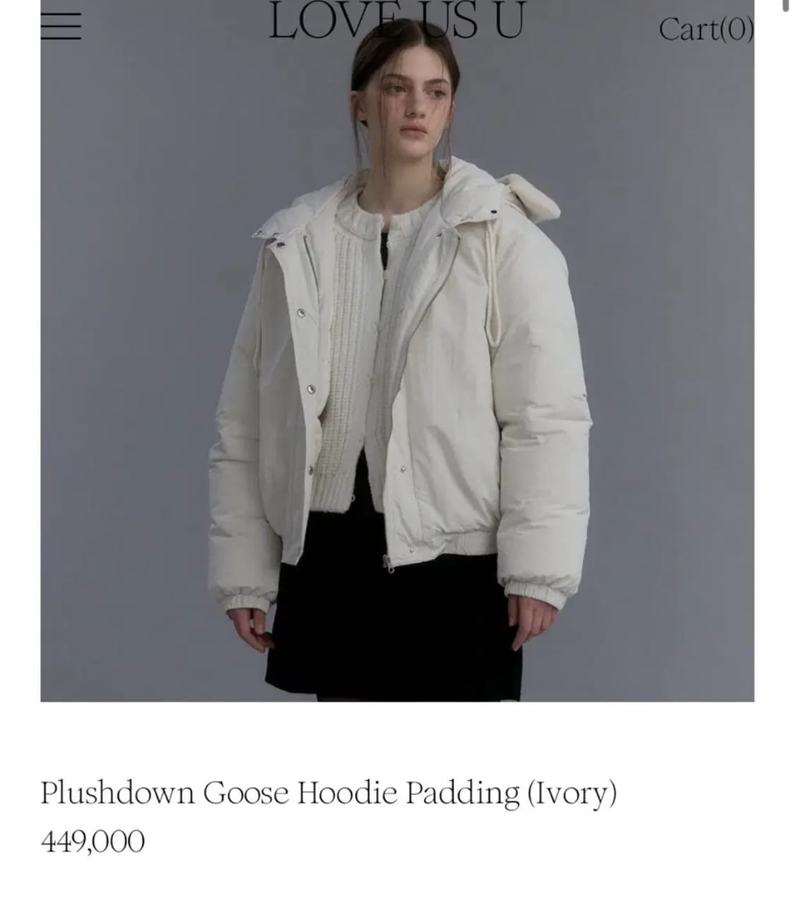love us u 러브어스유  구스패딩🤍 상품이미지1