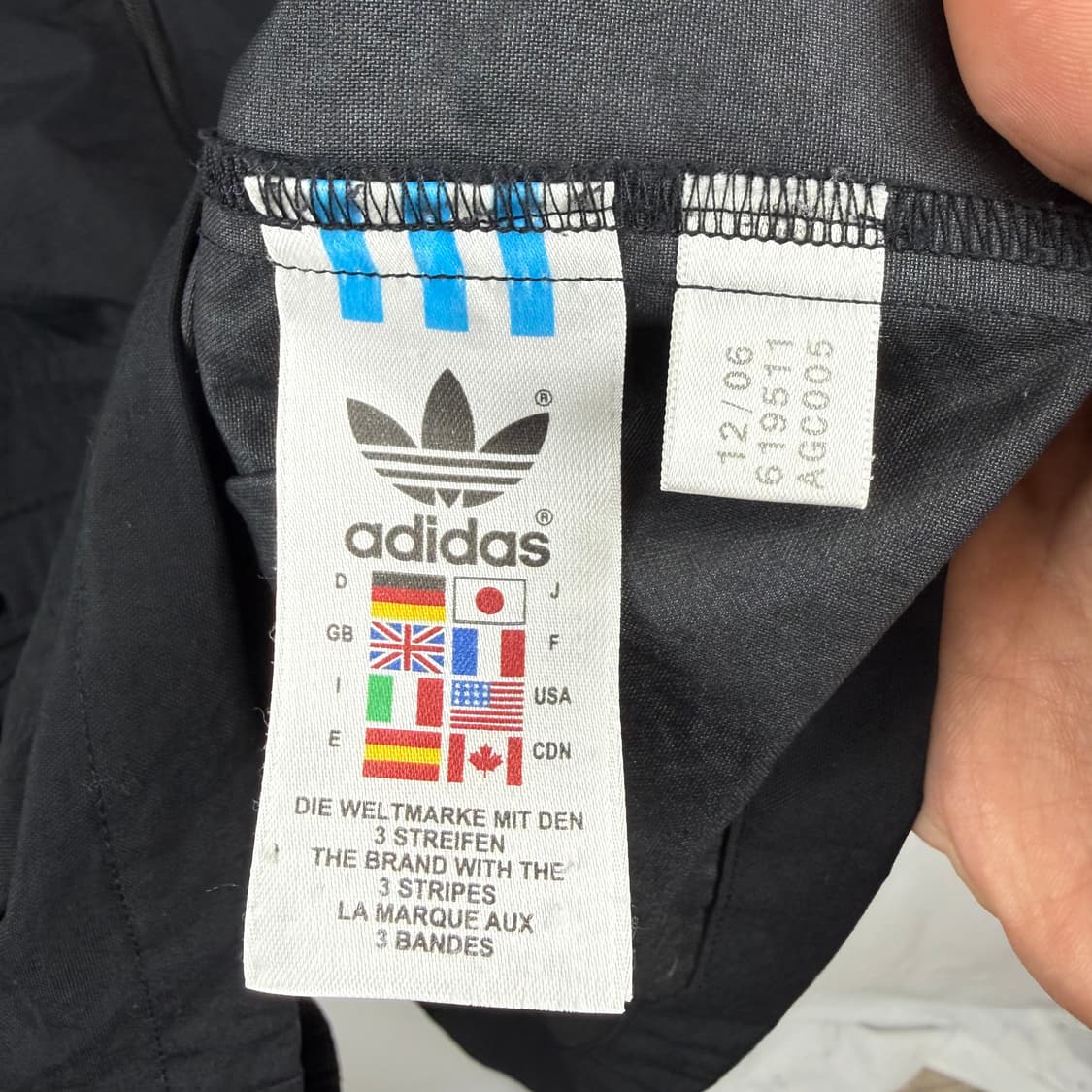 (110) 아디다스 나일론 사파리 자켓 블랙 상품이미지5