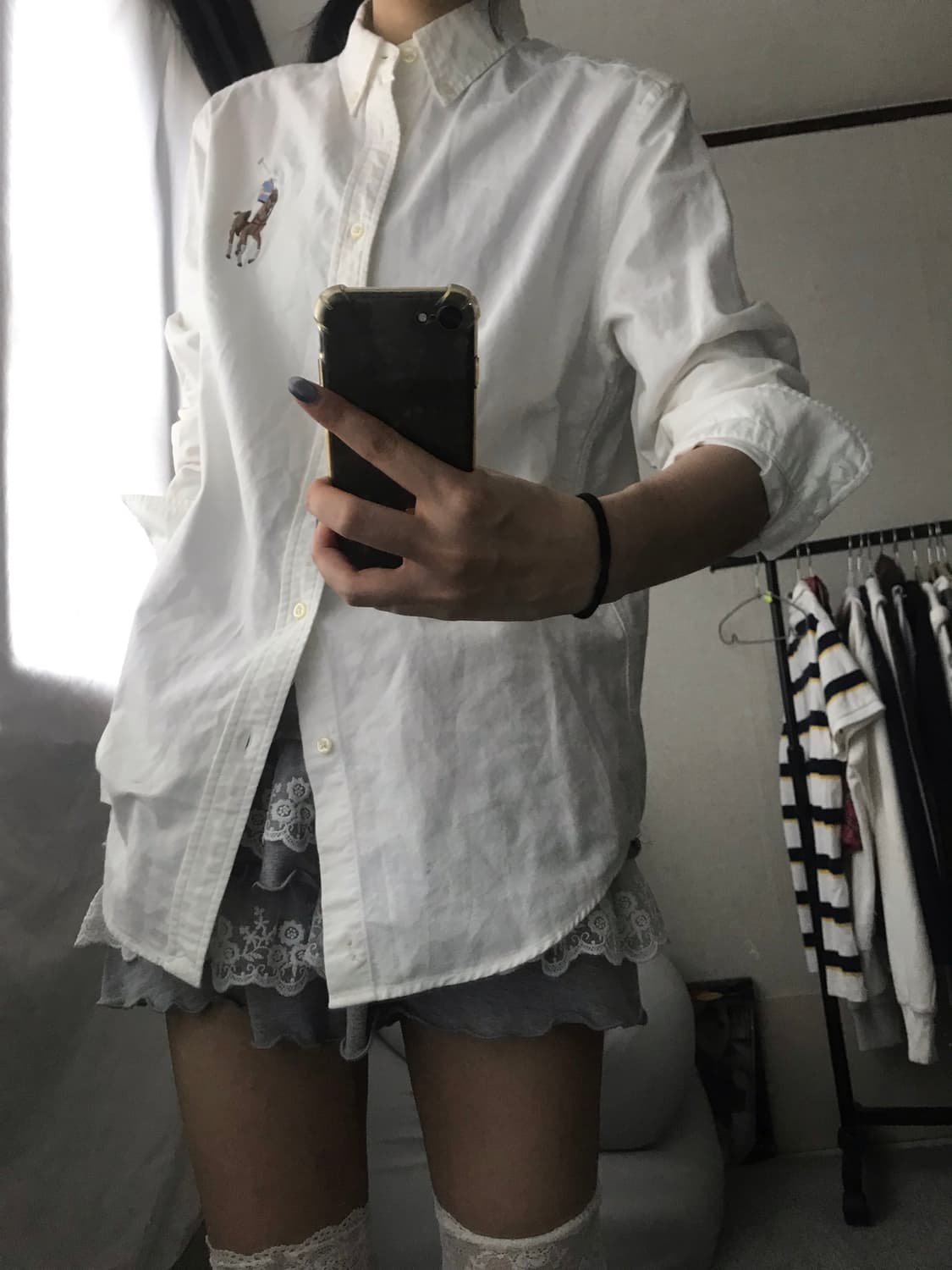 폴로 화이트 빅포니 셔츠 상품이미지7