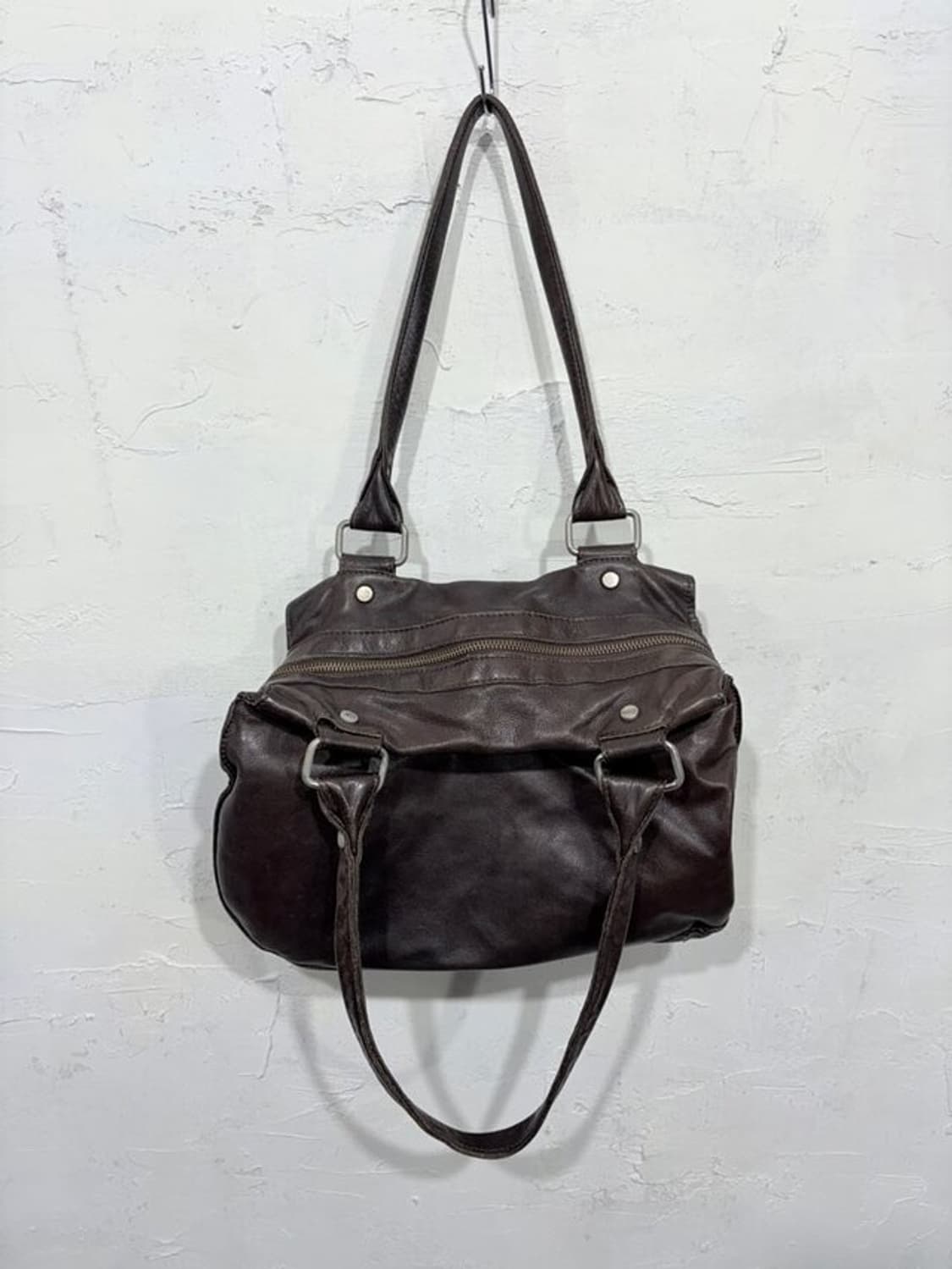 HIROKO KOSHINO Leather Buckle Shoulder B 상품이미지7