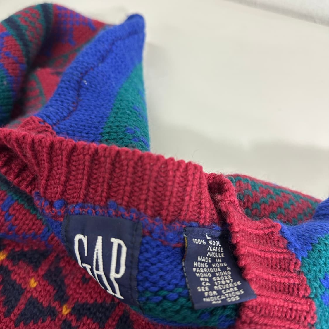 L DKNY 그레이 울 니트집업 상품이미지2